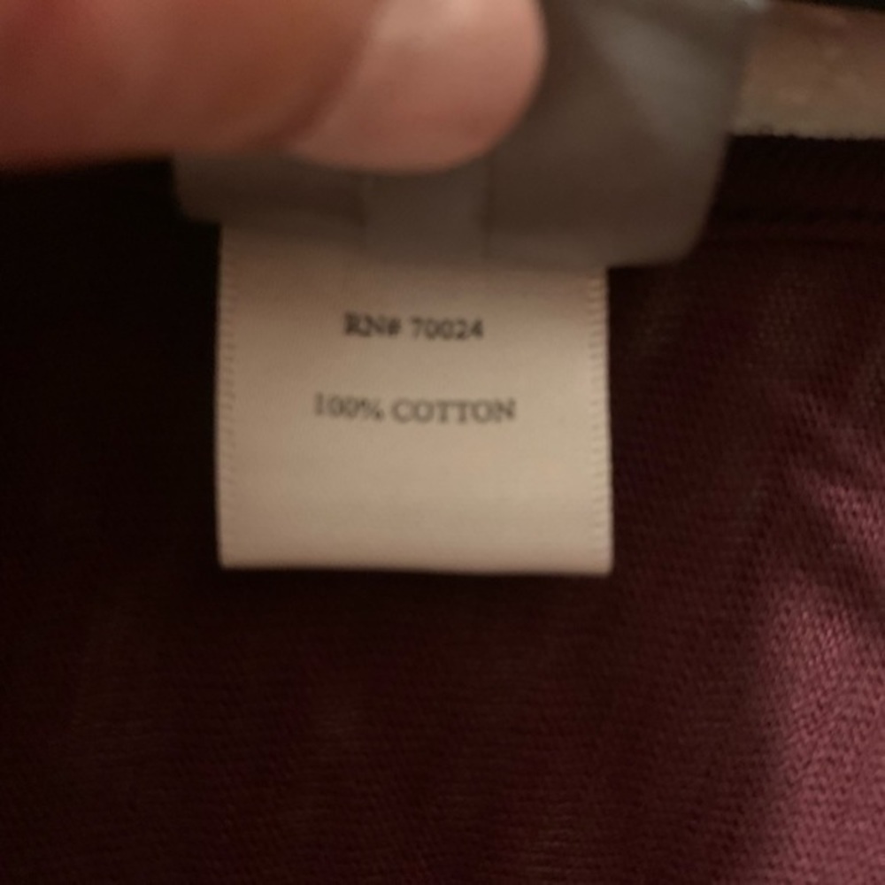 Bobi XS burgundy 100% cotton top - Picture 6 of 10
